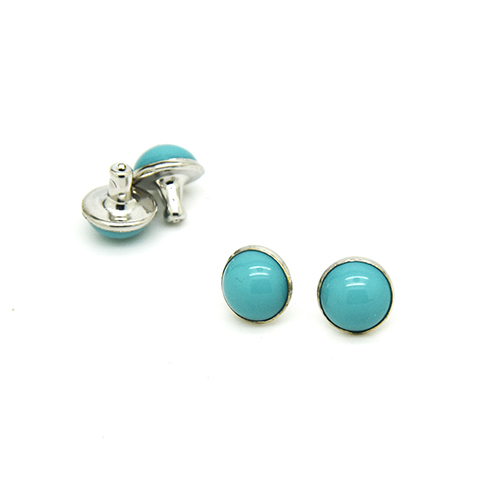 TEAL 8.5mm Acrylic Rivets,Belt Studs Bag Rivets Brass materil acrylic stone