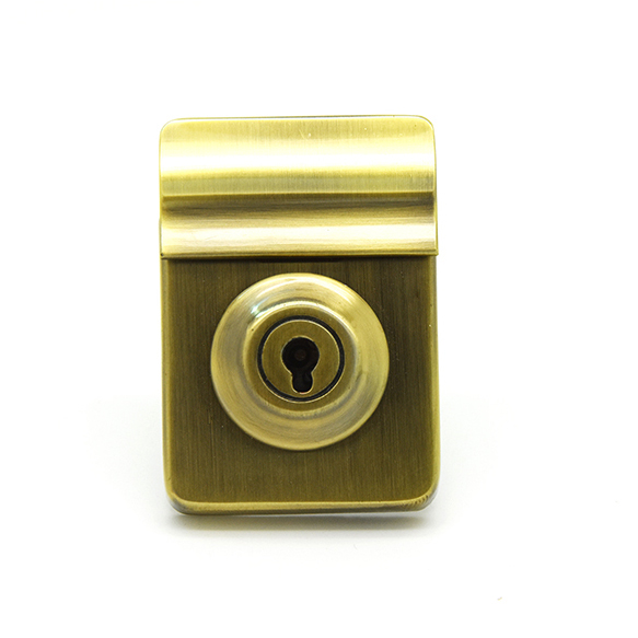L4158 Bag Lock Case lock , Brush antique brass