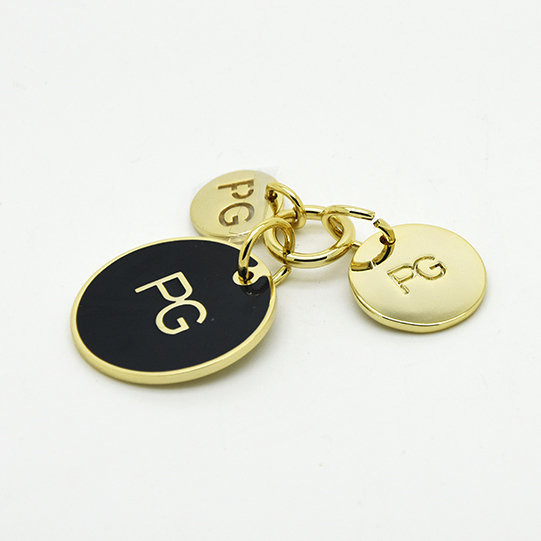 A30 Metal Tag Charm PG Epoxy High quality LT GOLD NF