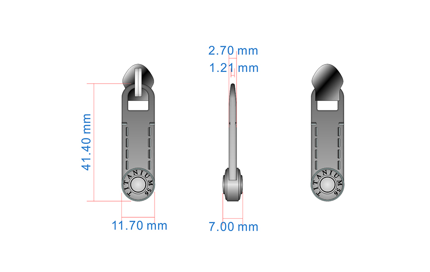 Zipper Puller Drawings