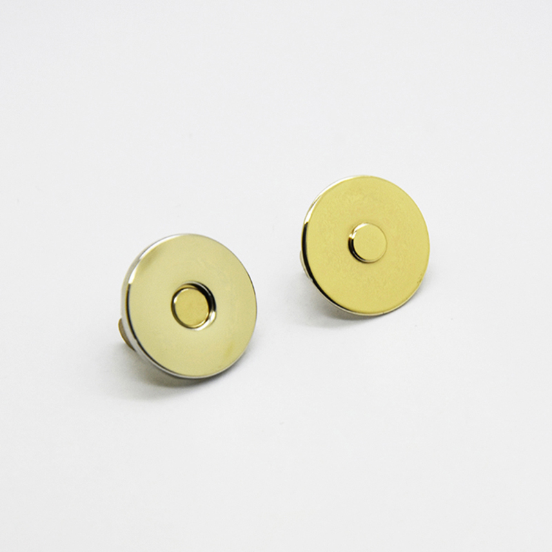 18X2 Thin Magnet Button Shinny LT GOLD