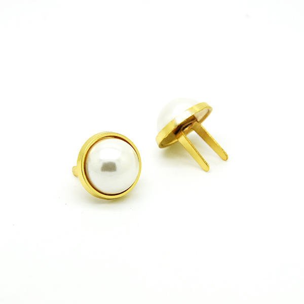 12mm Pearl Rivets , Alloy Casted feet Rivets for bags shoes & belts