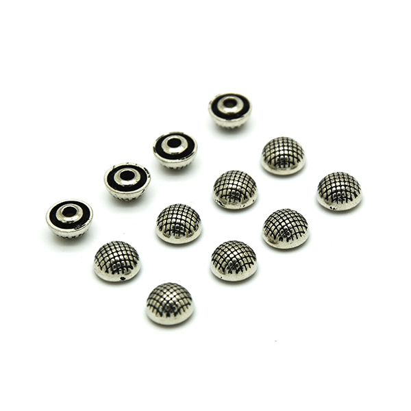 8mm strawberry Studs, for fashion belts bags and shoes antique silver