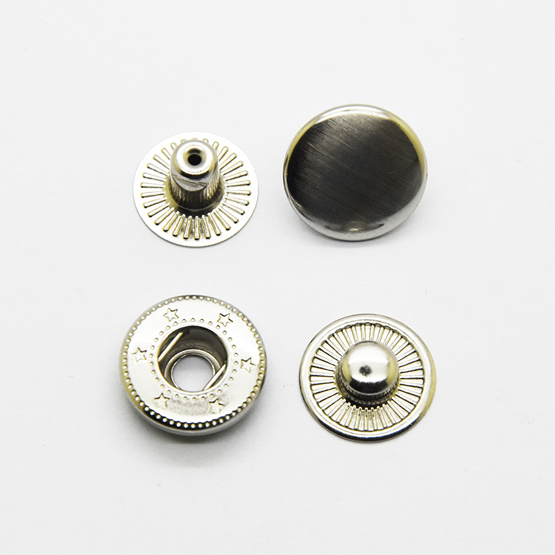 15mm Metal Snap Button SGS Nickle Free Lead Free Brush nkl